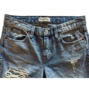 Madewell High Rise Baggy Slouchy Loose Distressed Boy Jeans Size 26